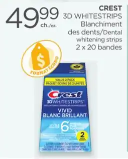 Proxim CREST 3D WHITESTRIPS Dental whitening strips offer