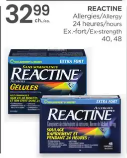 Proxim REACTINE Allergy 24 hours Ex-strength offer
