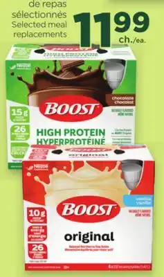 Proxim BOOST Selected meal replacements offer