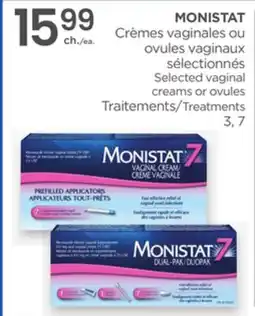 Proxim MONISTAT Selected vaginal creams or ovules Treatments offer