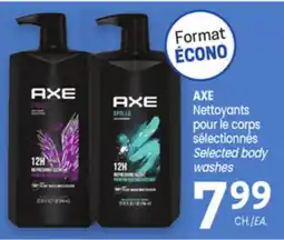 Uniprix AXE Nettoyants pour le corps sélectionnés/ Selected body washes offer