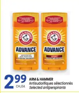 Uniprix ARM & HAMMER Antisudorifiques selectionnes/ Selected antiperspirants offer