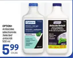 Uniprix OPTION+ Antiacides sélectionnés/ Selected antacids offer