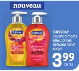 Uniprix SOFTSOAP Savons à mains sélectionnés/ Selected hand soaps offer