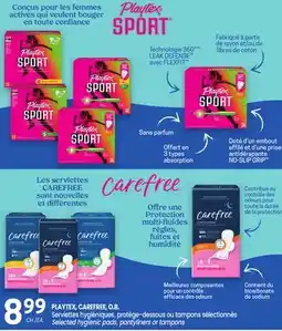 Uniprix PLAYTEX, CAREFREE, O.R offer