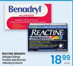 Uniprix REACTINE, BENADRYL Allergies/Allergy offer