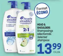 Uniprix HEAD & SHOULDERS Shampooings sélectionnés/ Selected shampoos offer