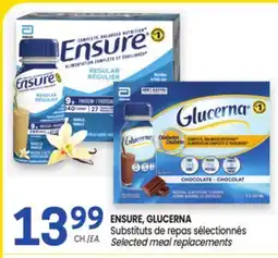 Uniprix ENSURE, GLUCERNA Substituts de repas sélectionnés/Selected meal replacements offer