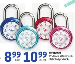 Uniprix WESTCOTT Cadenas sélectionnés/ Selected padlocks offer