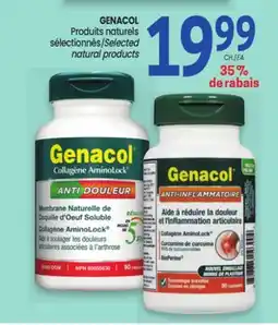 Uniprix GENACOL Produits naturels sélectionnés/Selected natural products offer