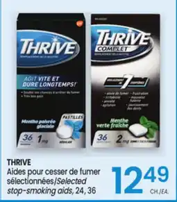 Uniprix THRIVE Aides pour cesser de fumer sélectionnées/Selected stop-smoking aids offer