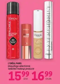 Uniprix L'ORÉAL PARIS Maquillage sélectionné/ Selected makeup products offer