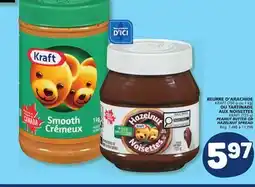 Marché Bonichoix KRAFT PEANUT BUTTER OR HAZELNUT SPREAD offer