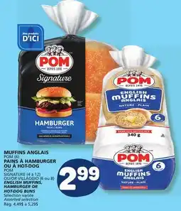 Marché Bonichoix ENGLISH MUFFINS, HAMBURGER OR HOT-DOG BUNS offer