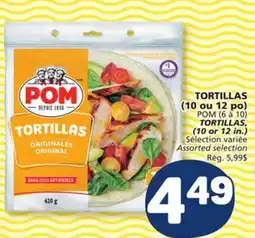 Marché Bonichoix POM TORTILLAS (10 or 12 in.) offer