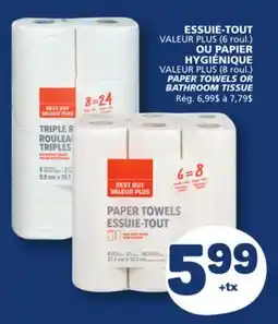 Marché Bonichoix PAPER TOWELS OR BATHROOM TISSUE offer