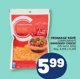 Marché Bonichoix COMPLIMENTS SHREDDED CHEESE offer