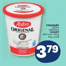 Marché Bonichoix ASTRO ORIGINAL YOGURT offer