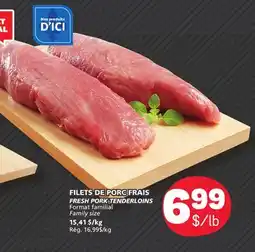 Marché Bonichoix FRESH PORK TENDERLOINS offer