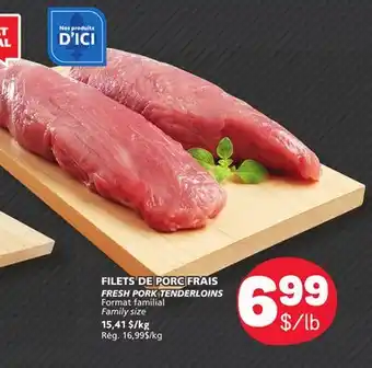 Marché Bonichoix FRESH PORK TENDERLOINS offer