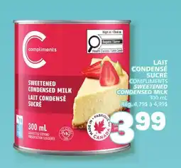 Marché Bonichoix COMPLIMENTS SWEETENED CONDENSED MILK offer