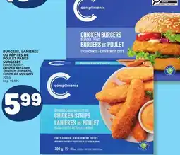 Marché Bonichoix FROZEN BREADED CHICKEN BURGERS, STRIPS OR NUGGETS offer
