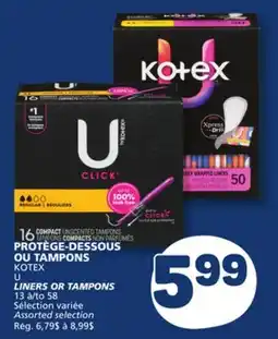 Marché Bonichoix LINERS OR TAMPONS offer