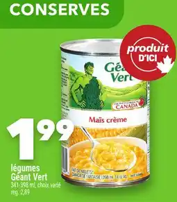 Marche Ami légumes Géant Vert offer