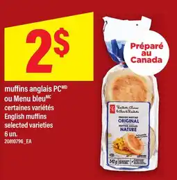Maxi MUFFINS ANGLAIS PC OU MENU BLEU | ENGLISH MUFFINS, 6 UN offer