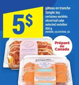 Maxi GÂTEAU EN TRANCHE SIMPLE JOY | SLICED LOAF CAKE offer