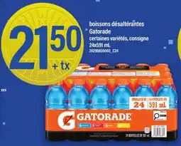 Maxi BOISSONS DÉSALTÉRANTES GATORADE offer