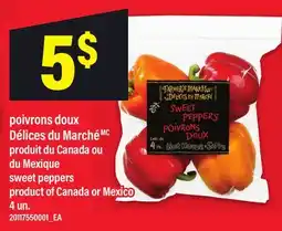 Maxi POIVRONS DOUX DÉLICES DU MARCHÉ | SWEET PEPPERS, 4 UN offer