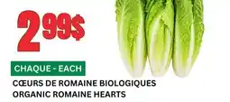 Marches Tau CŒURS DE ROMAINE BIOLOGIQUES offer