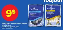 Maxi TILAPIA, 1,36 KG OU POMPANO, 800 G SEAQUEST | WHOLE TILAPIA OR POMPANO offer