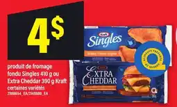 Maxi PRODUIT DE FROMAGE FONDU SINGLES, 410 G OU EXTRA CHEDDAR, 390 G KRAFT offer