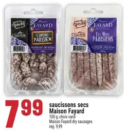 Marché Adonis saucissons secs Maison Fayard | Maison Fayard dry sausages offer