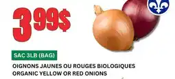 Marches Tau OIGNONS JAUNES OU ROUGES BIOLOGIQUES offer