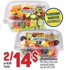 Marché Adonis SALADES PRÉEMBALLÉES | PREPACKED SALADS offer
