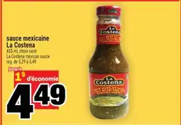 Super C sauce mexicaine La Costena | La Costena mexican sauce offer