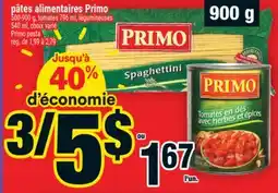 Super C pâtes alimentaires Primo | Primo pasta offer