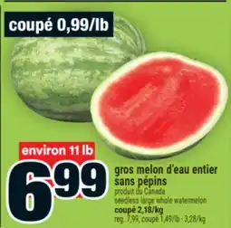 Super C gros melon d'eau entier sans pépins | seedless large whole watermelon offer