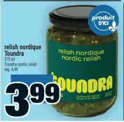 Super C relish nordique Toundra | Toundra nordic relish offer