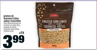Super C graines de tournesol rôties salées Irrésistible | Irrésistible salted roasted sunflower seeds offer
