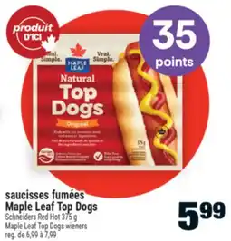 Super C saucisses fumées Maple Leaf Top Dogs | Maple Leaf Top Dogs wieners offer