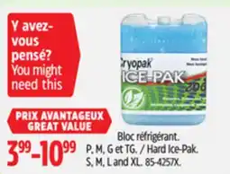 Canadian Tire Cryopak Hard Ice-Pak offer