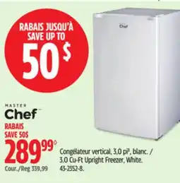 Canadian Tire Master Chef 3.0 Cu-Ft Upright Freezer offer