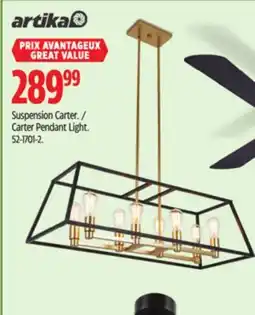Canadian Tire Artika Carter Pendant Light offer
