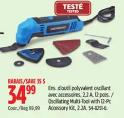 Canadian Tire Oscillating Multi-Tool with 12-Pc Accessory Kit, 2.2A offer