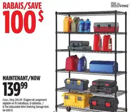 Canadian Tire 6-Tier Adjustable Wire Shelving Storage Unit offer