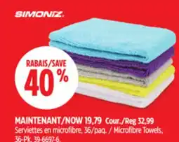 Canadian Tire SIMONIZ Microfibre Towels, 36-Pk offer